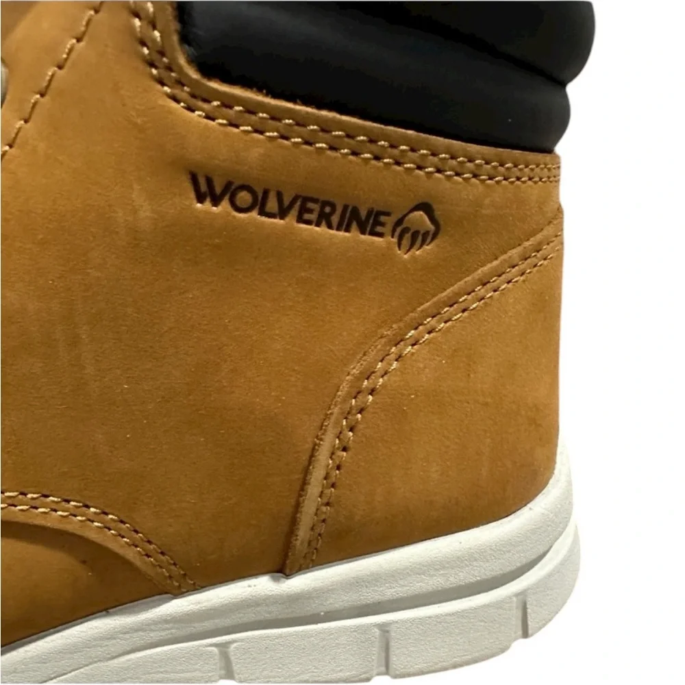 Men’s WOLVERINE KARLIN Chukka Wheat Leather Work Boots, Size 9EW. Brand New!